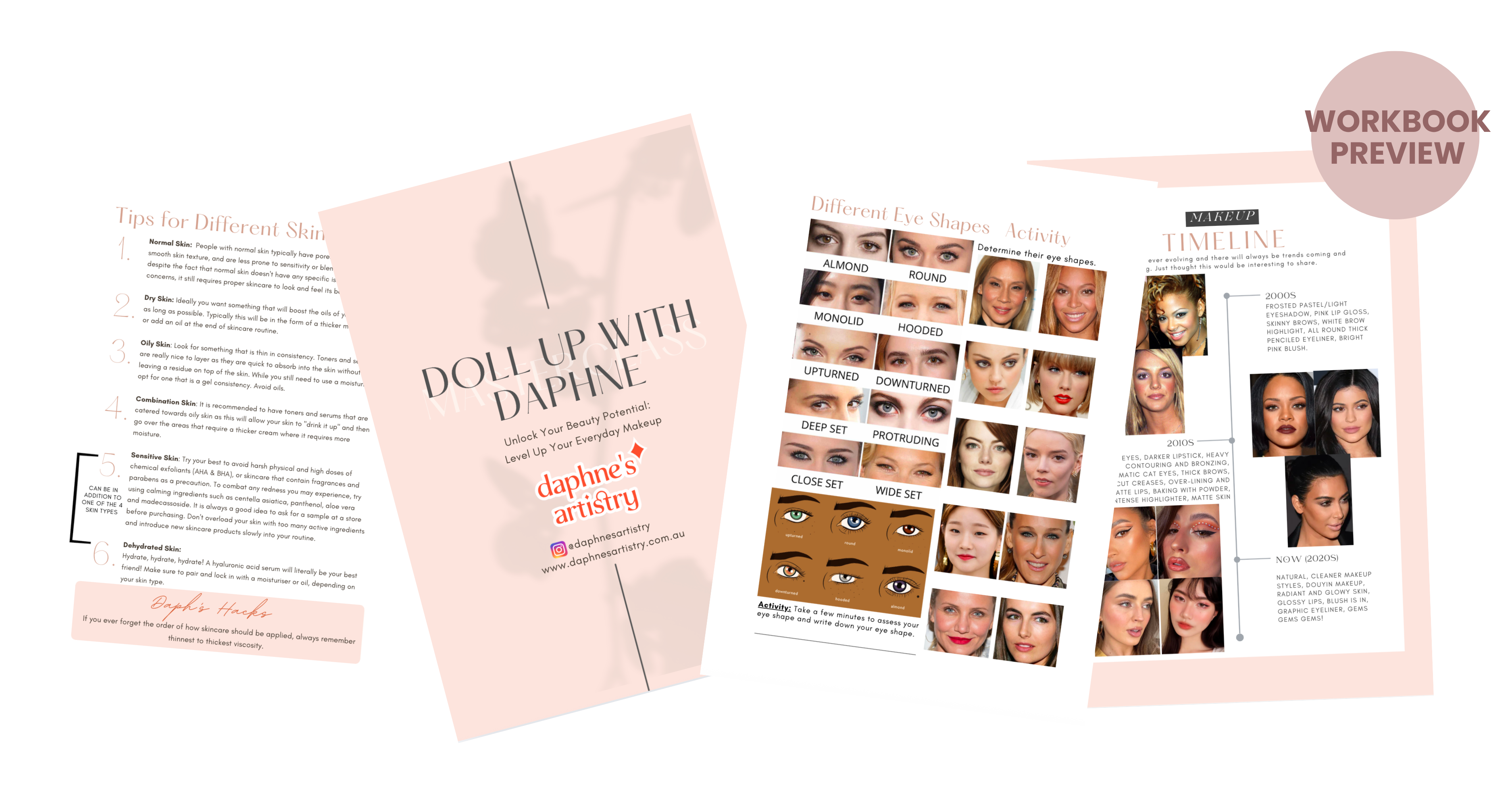 Doll Up With Daphne masterclass workbook preview